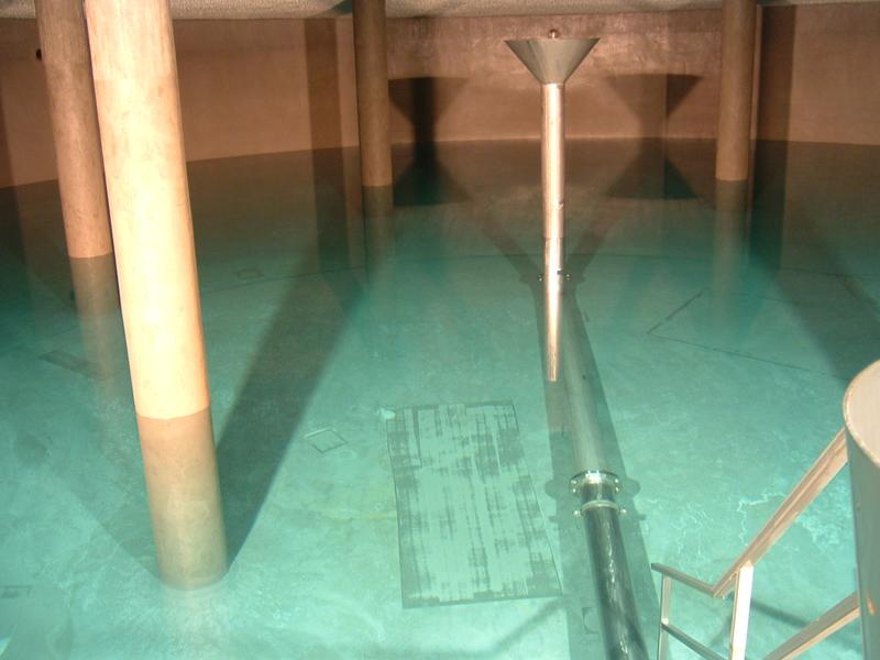 Consulting service on screed efflorescence in a water reservoir