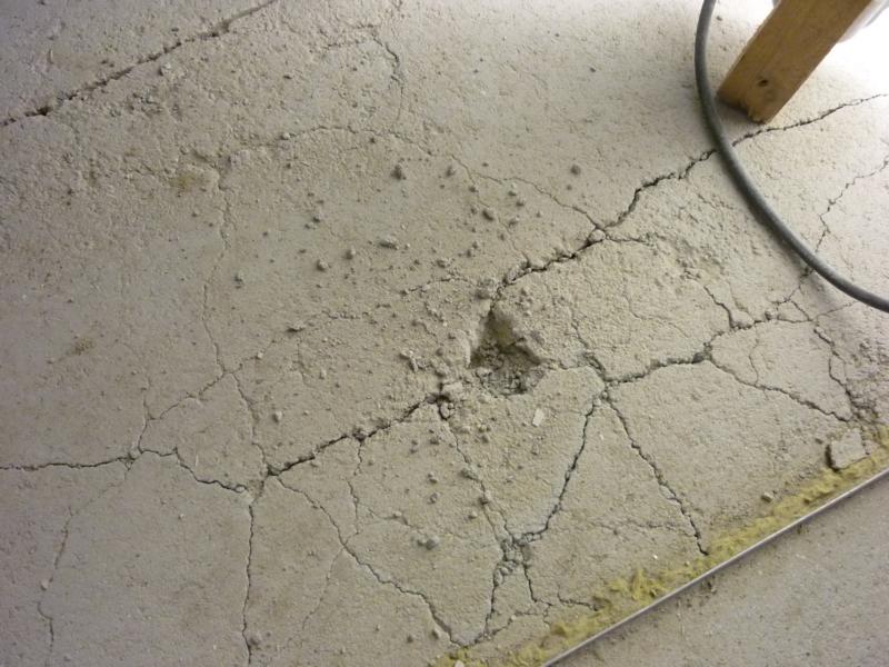 Estimating the screed damage in a new university building